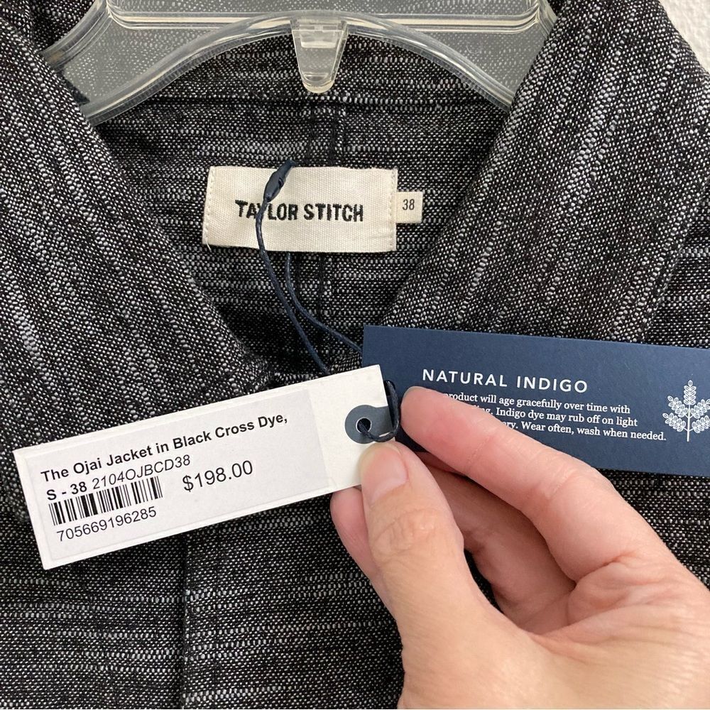 Taylor Stitch The Ojai jacket‎ in black cross dye barn chore jacket Variety - Picture 7 of 12